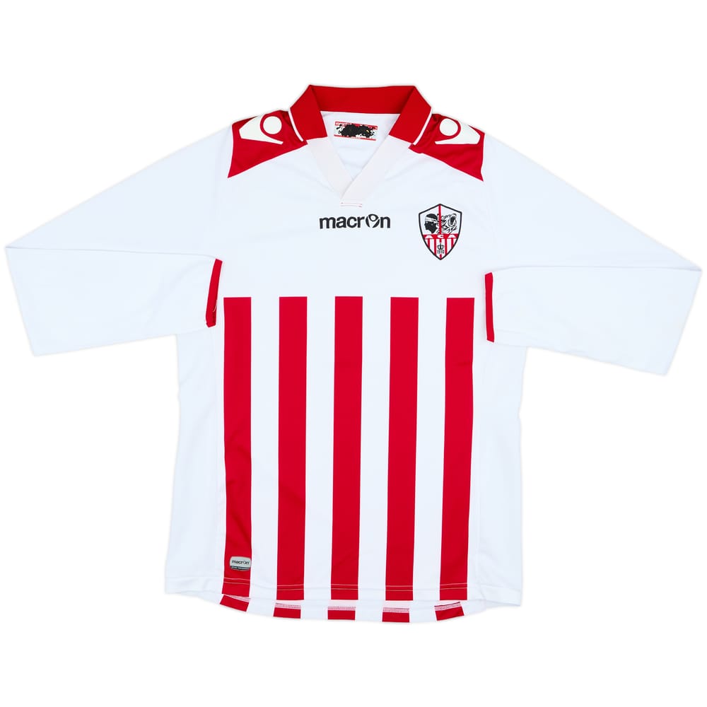 2014-15 Ajaccio Home L/S Shirt - 8/10 - (S)