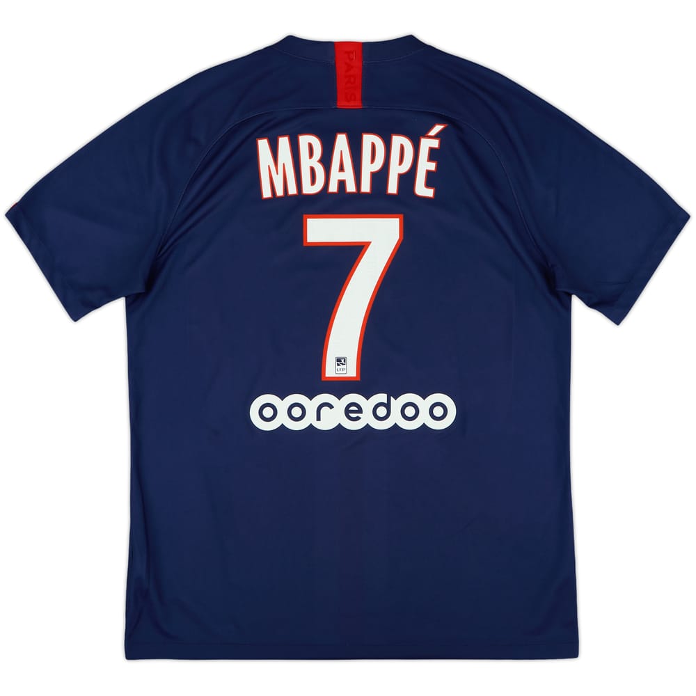 2019-20 Paris Saint-Germain Home Shirt Mbappe #7 - 8/10 - (L)