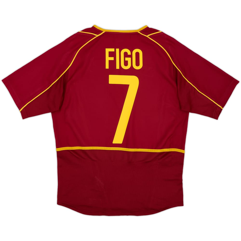 2002-04 Portugal Home Shirt Figo #7 - 8/10 - (S)