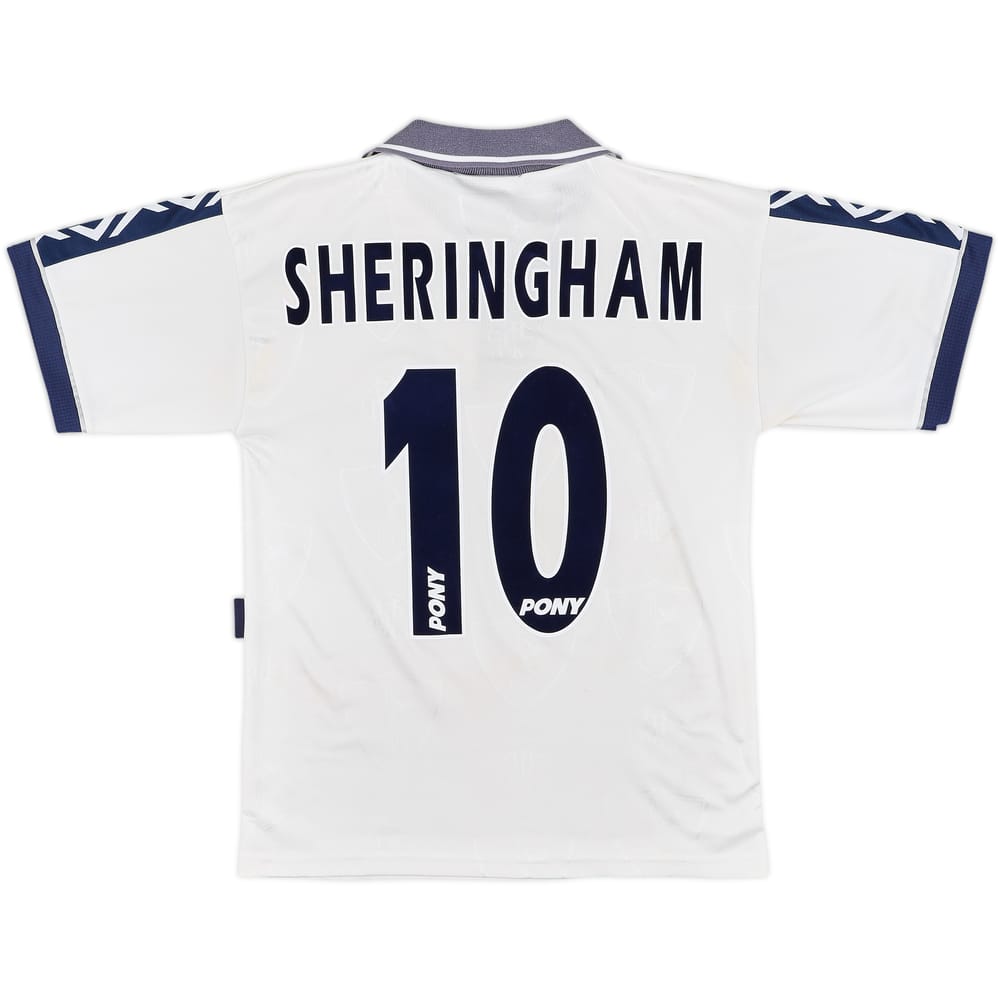 1995-97 Tottenham Home Shirt Sheringham #10 - 8/10 - (S)