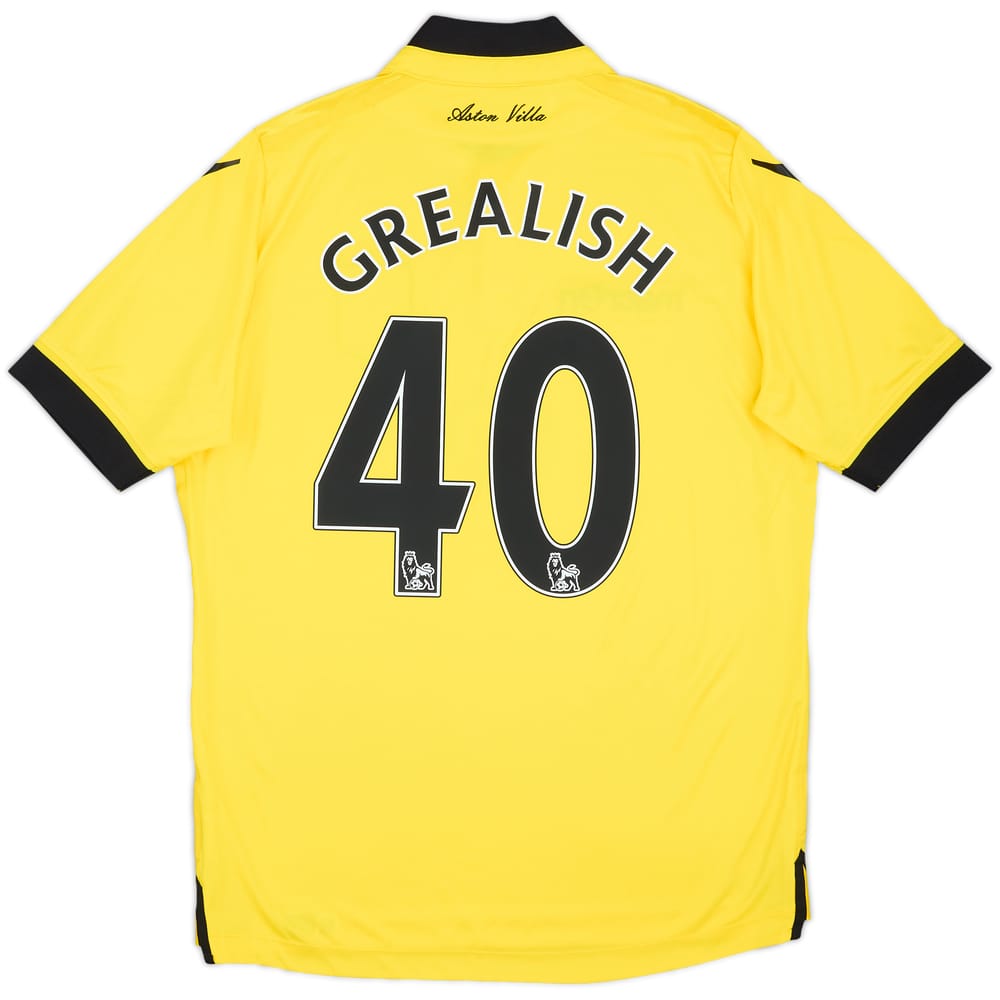 2015-16 Aston Villa Away Shirt Grealish #40 - 10/10 - (S)