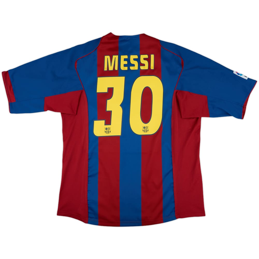 2004-05 Barcelona Home Shirt Messi #30 - 10/10 - (XL)