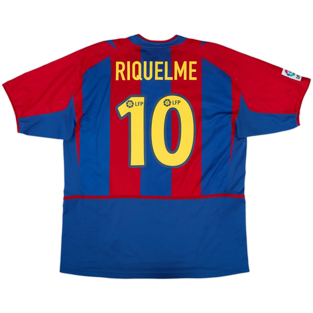 2002-03 Barcelona Home Shirt Riquelme #10 - 9/10 - (XL)
