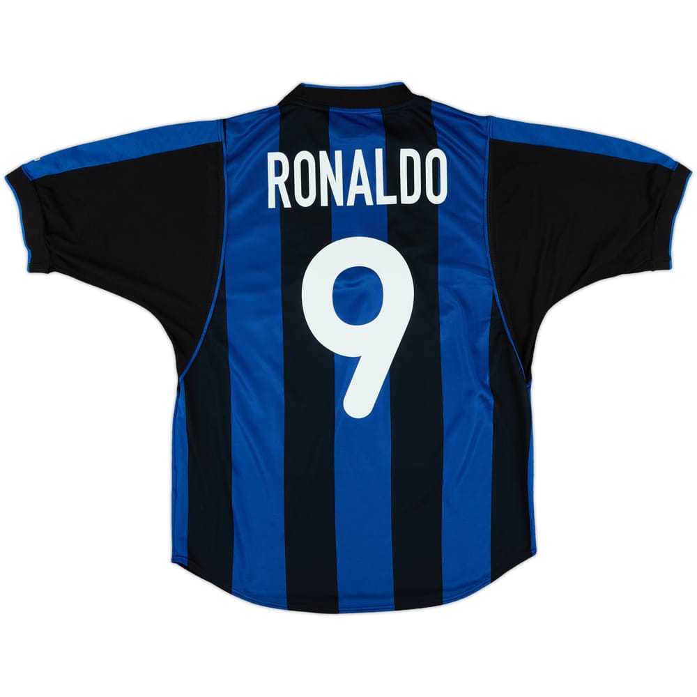 2000-01 Inter Milan Home Shirt Ronaldo #9 - 5/10 - (M)