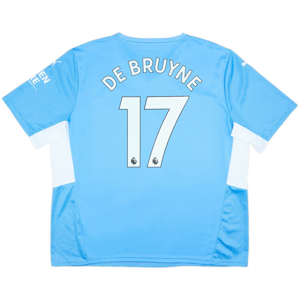 2021-22 Manchester City Home Shirt De Bruyne #17 - 10/10 - (XXL)