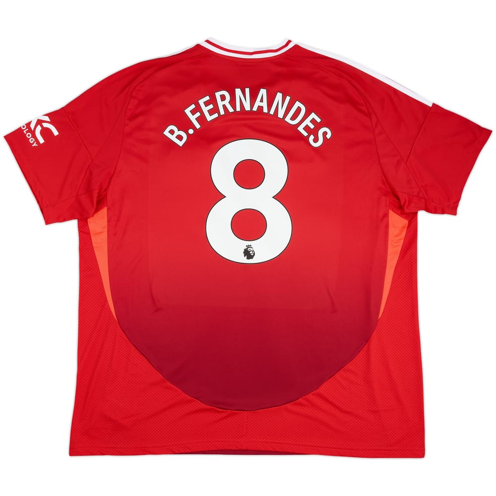 2024-25 Manchester United Home Shirt B.Fernandes #8 - 10/10 - (3XL)
