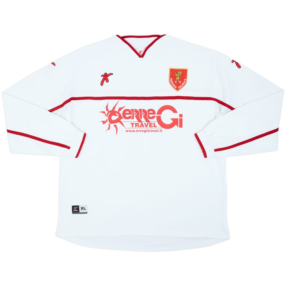 2003-04 Perugia Youth Issue Away L/S Shirt #6 - 4/10 - (XL)