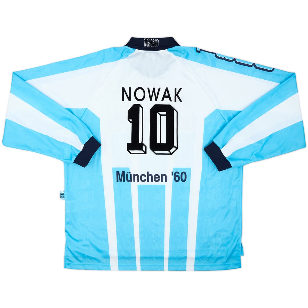 1996-97 1860 Munich Home L/S Shirt Nowak #10 - 9/10 - (XXL)