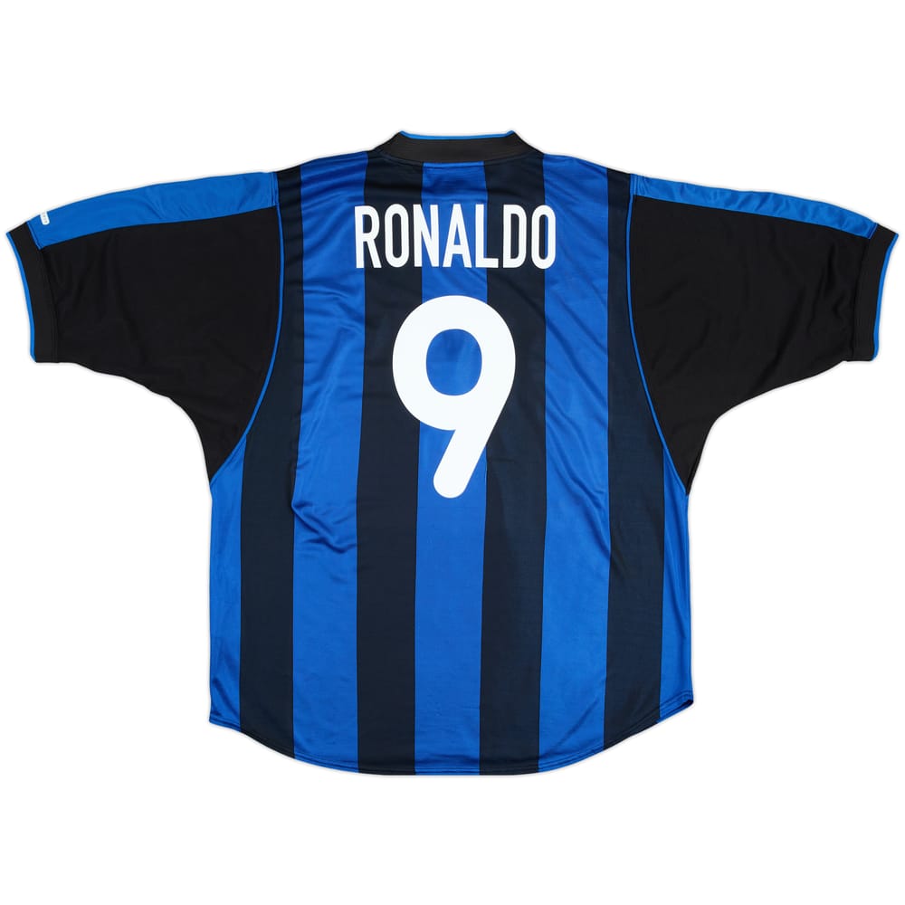 2000-01 Inter Milan Home Shirt Ronaldo #9 - 8/10 - (XL)