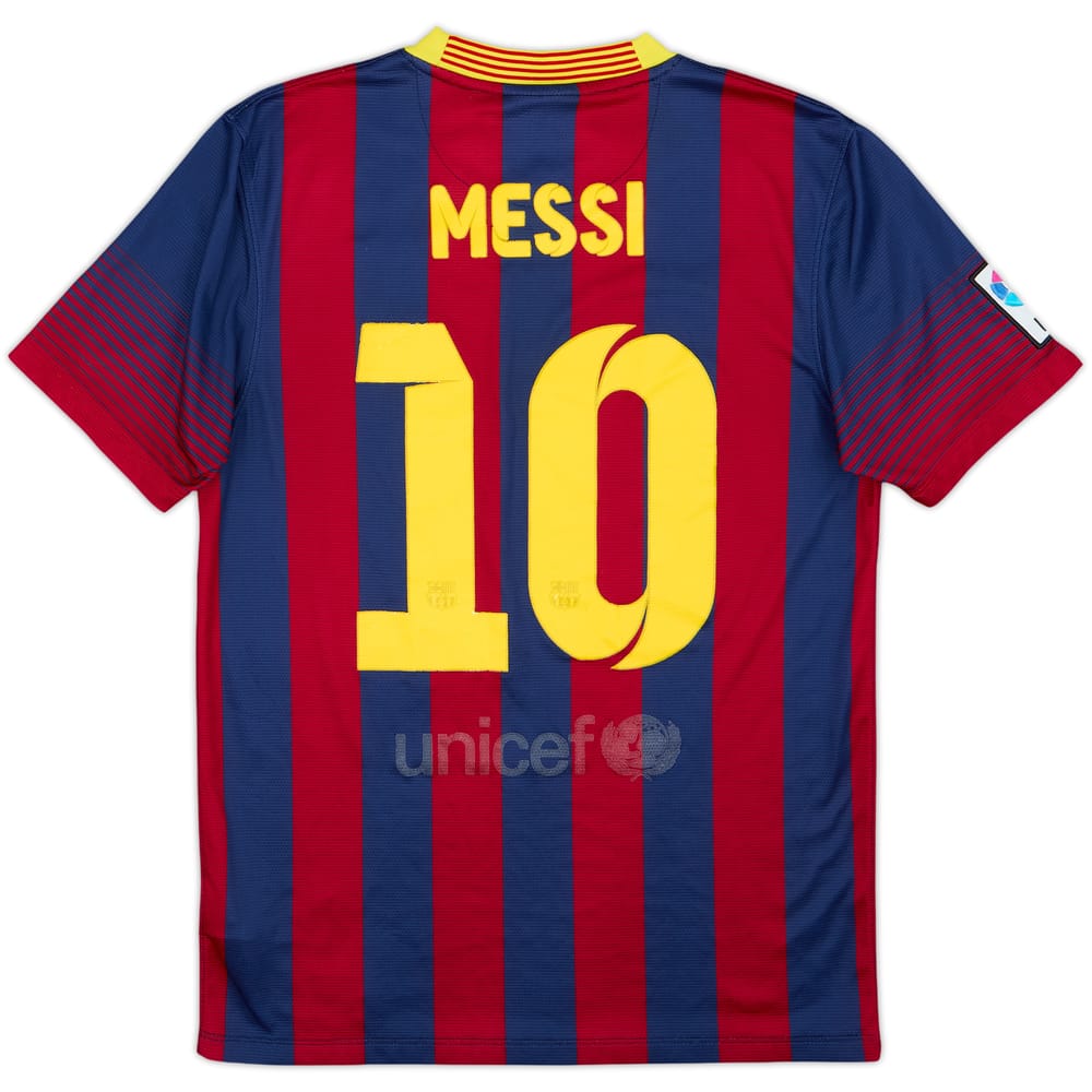 2013-14 Barcelona Home Shirt Messi #10 - 5/10 - (S)