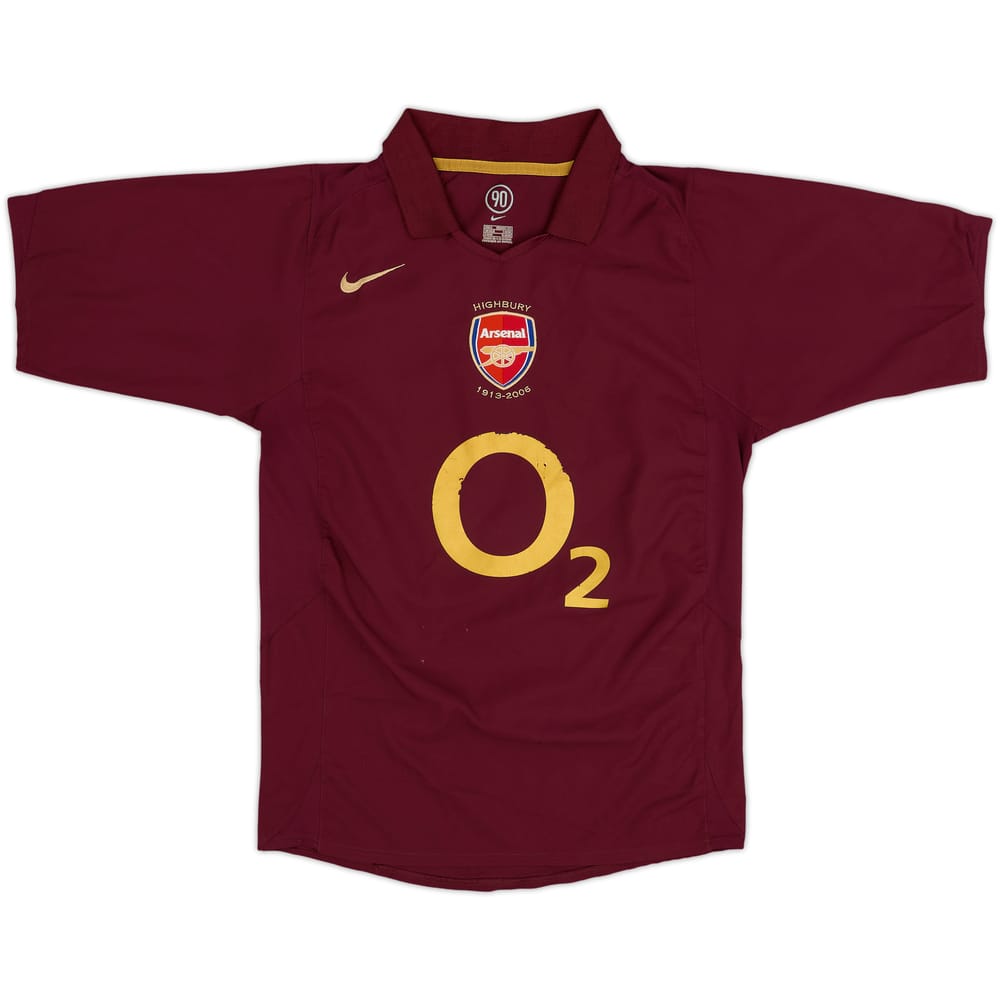 2005-06 Arsenal Home Shirt - 4/10 - (S)