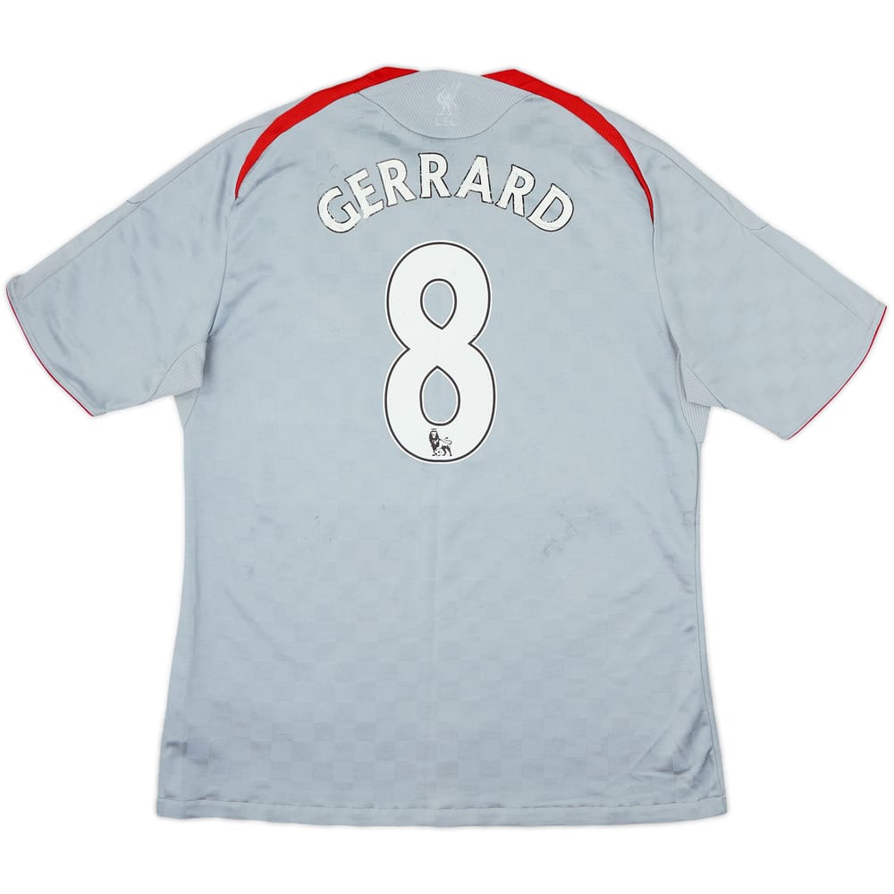 2008-09 Liverpool Away Shirt Gerrard #8 - 4/10 - (L)