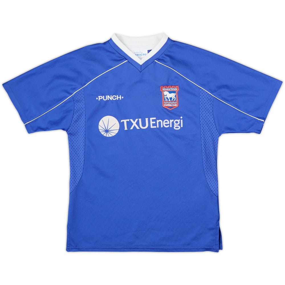 2001-02 Ipswich Home Shirt - 9/10 - (S.Boys)