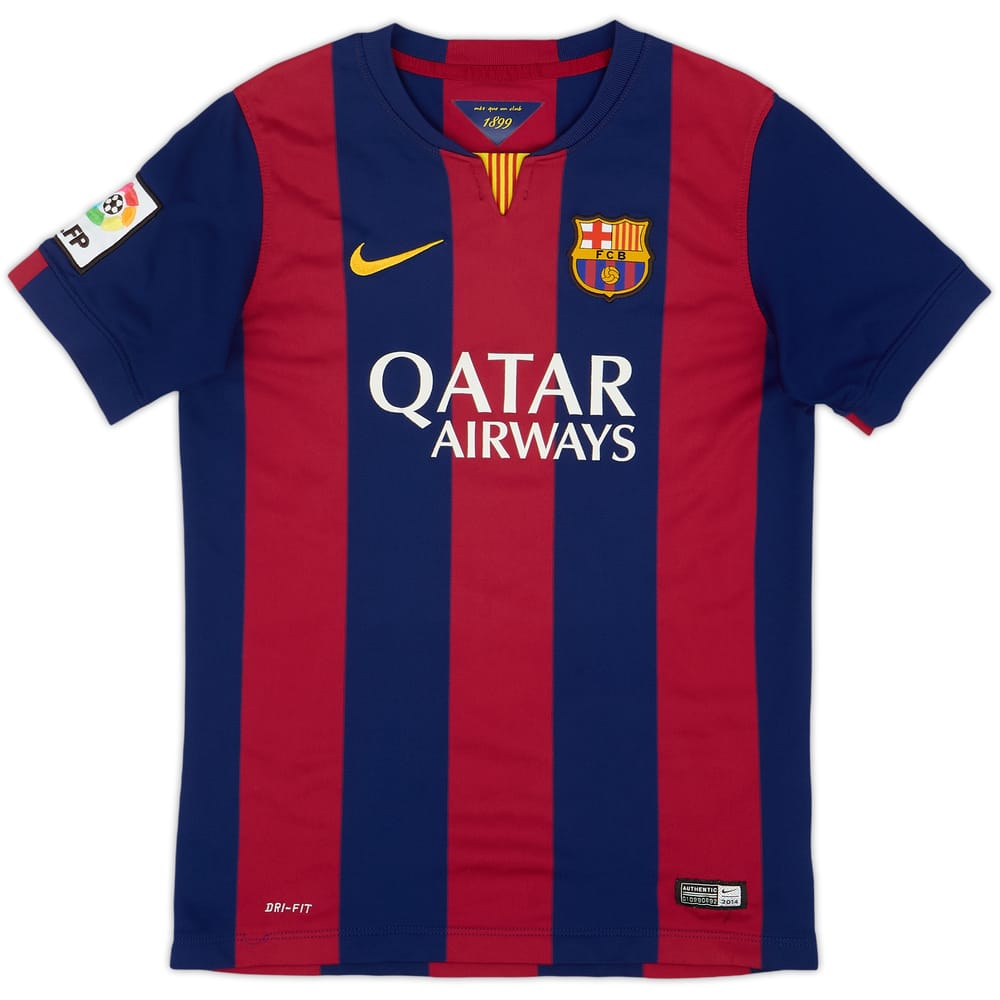 2014-15 Barcelona Home Shirt - 8/10 - (L.Boys)