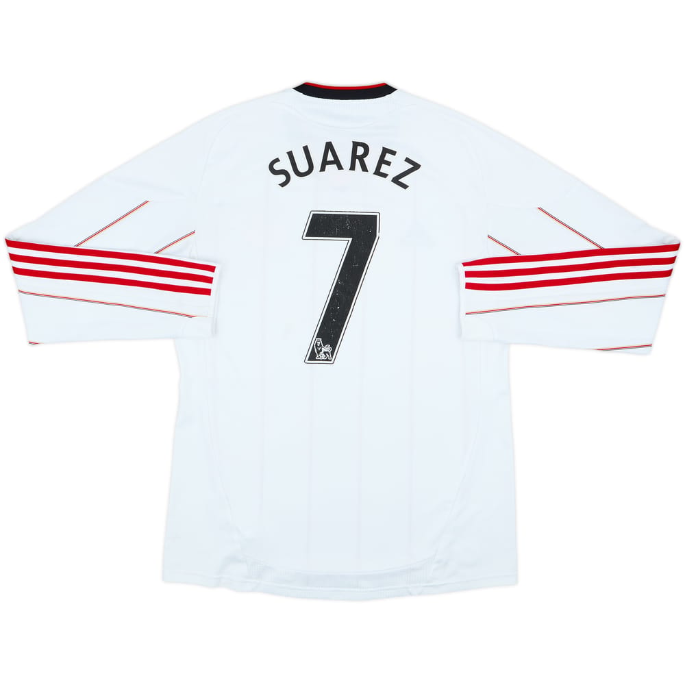 Camiseta de visitante de manga larga del Liverpool 2010-11 Suarez #7 - 5/10 - (M)