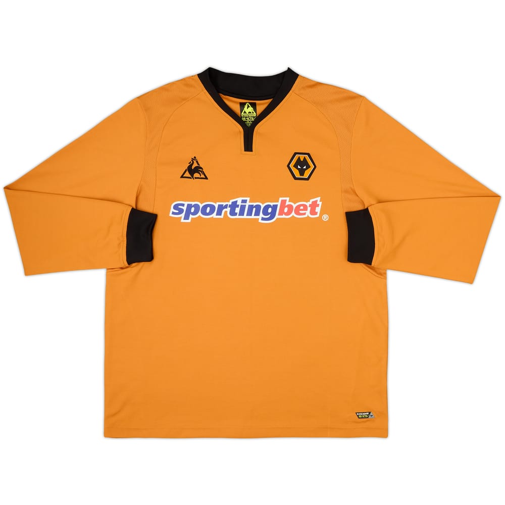 Camiseta de local de manga larga del Wolves 2009-10 - 9/10 - (XL)