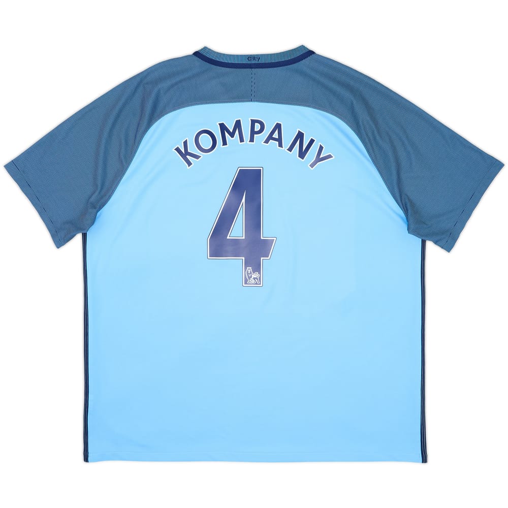 2016-17 Manchester City Home Shirt Kompany #4 - 8/10 - (XXL)