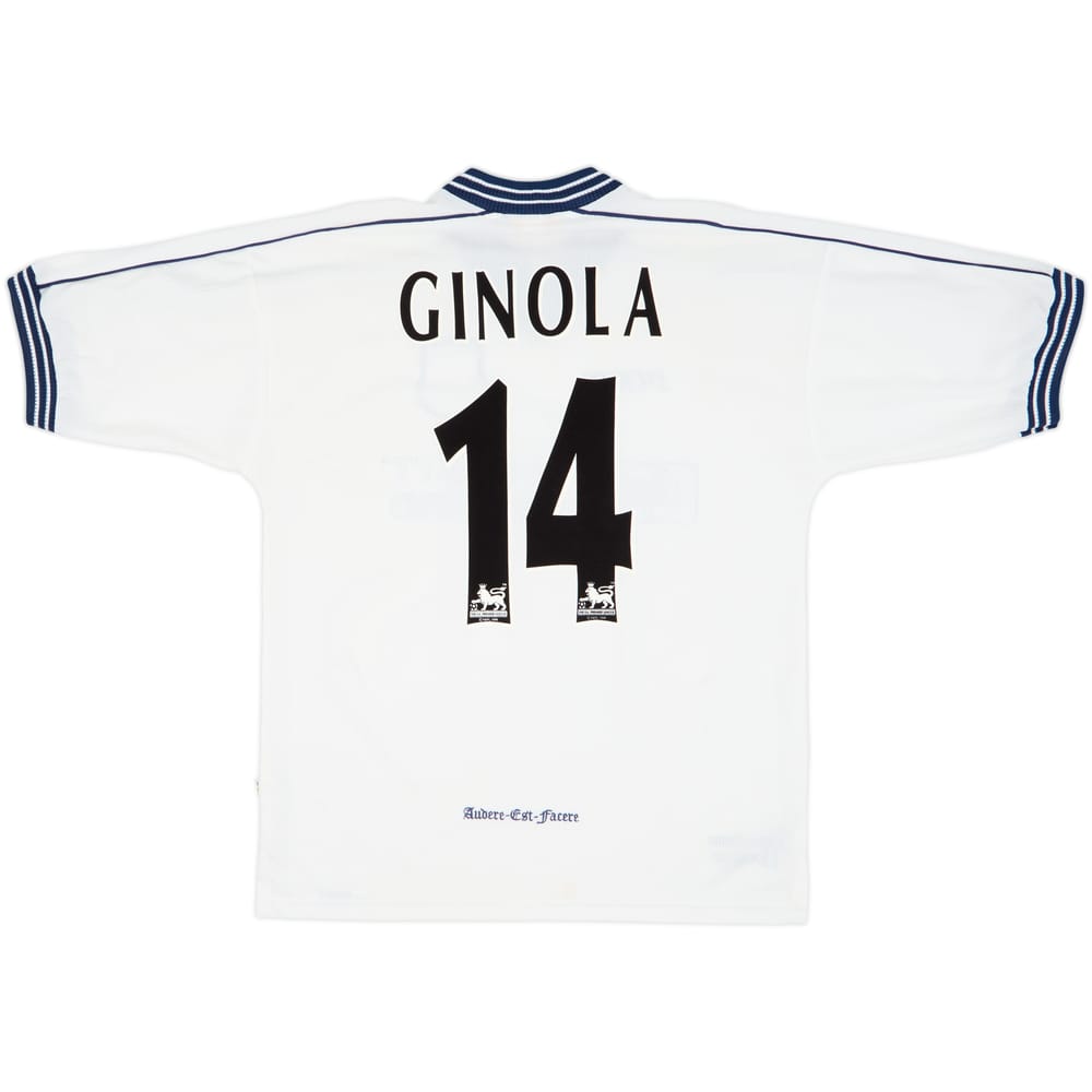 1997-99 Tottenham Home Shirt Ginola #14 - 8/10 - (M)