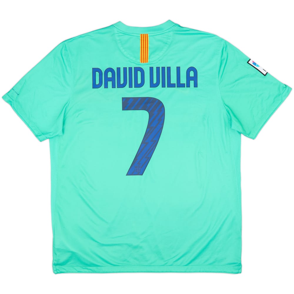 2010-11 Barcelona Away Shirt David Villa #7 - 8/10 - (XL)