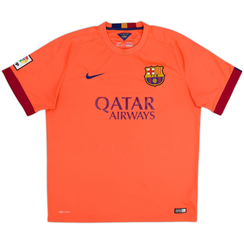 2014-15 Barcelona Away Shirt - 5/10 - (XL)