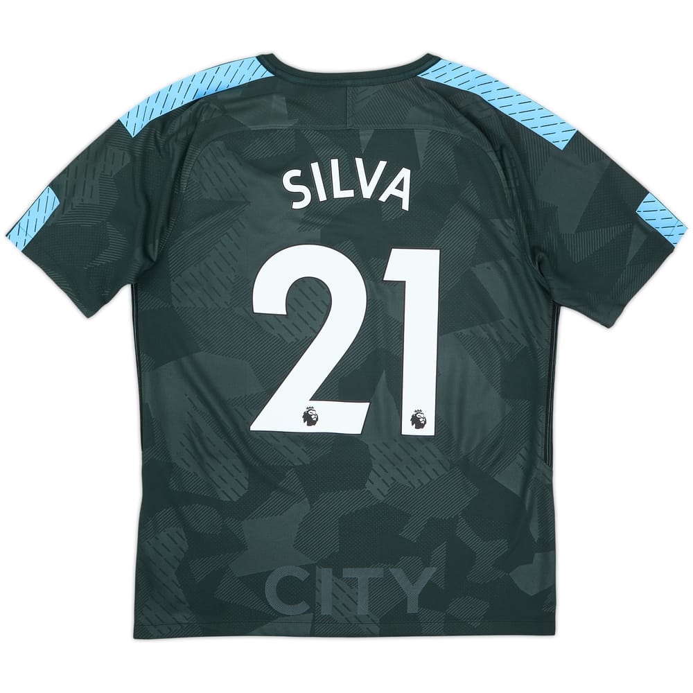 2017-18 Manchester City Third Shirt Silva #21 - 7/10 - (M)