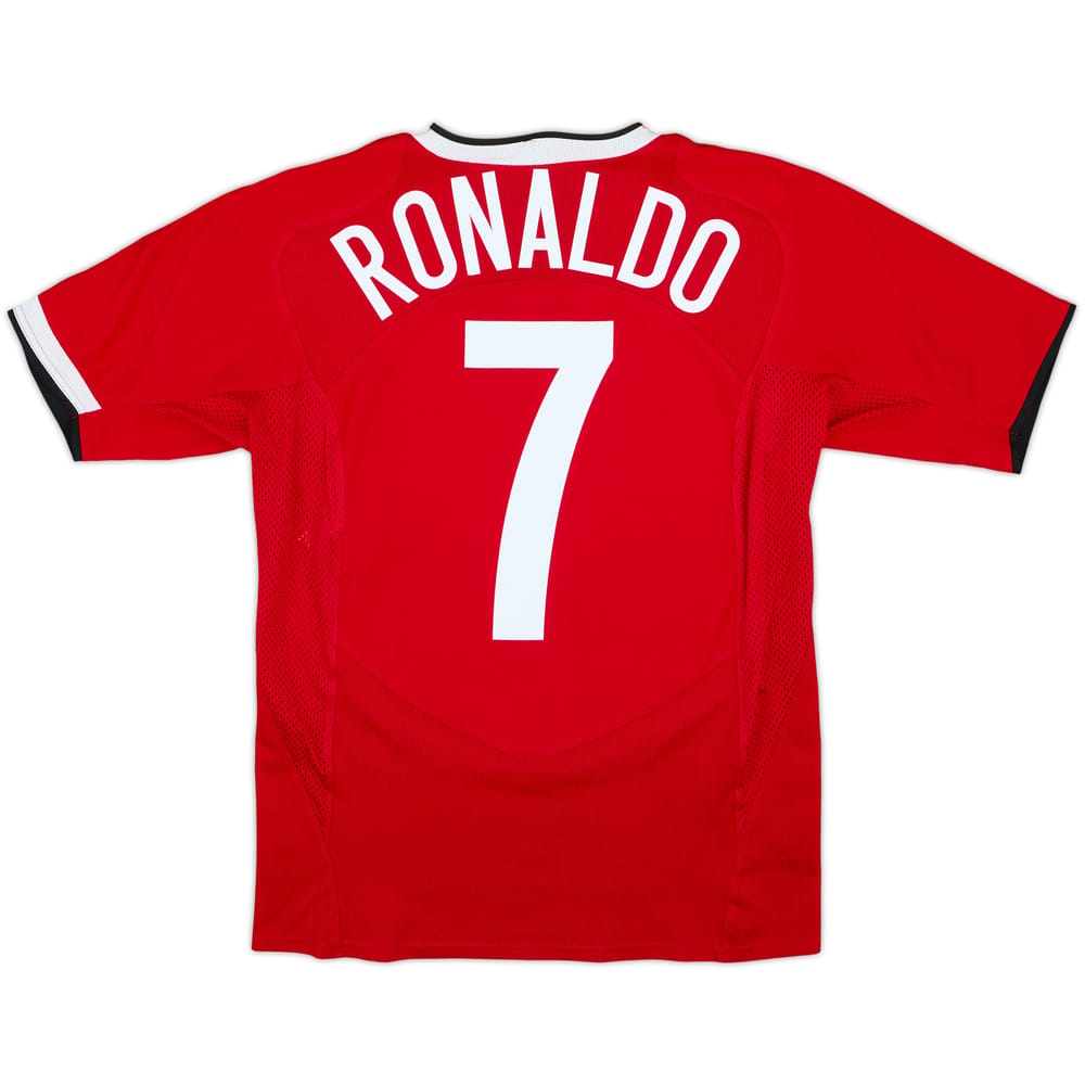 2004-06 Manchester United Home Shirt Ronaldo #7 - 8/10 - (14-15 Years)