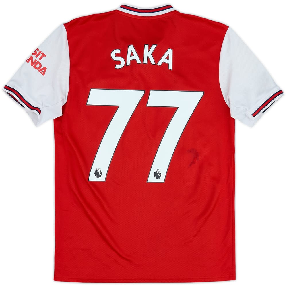 2019-20 Arsenal Home Shirt Saka #77 - 5/10 - (S)