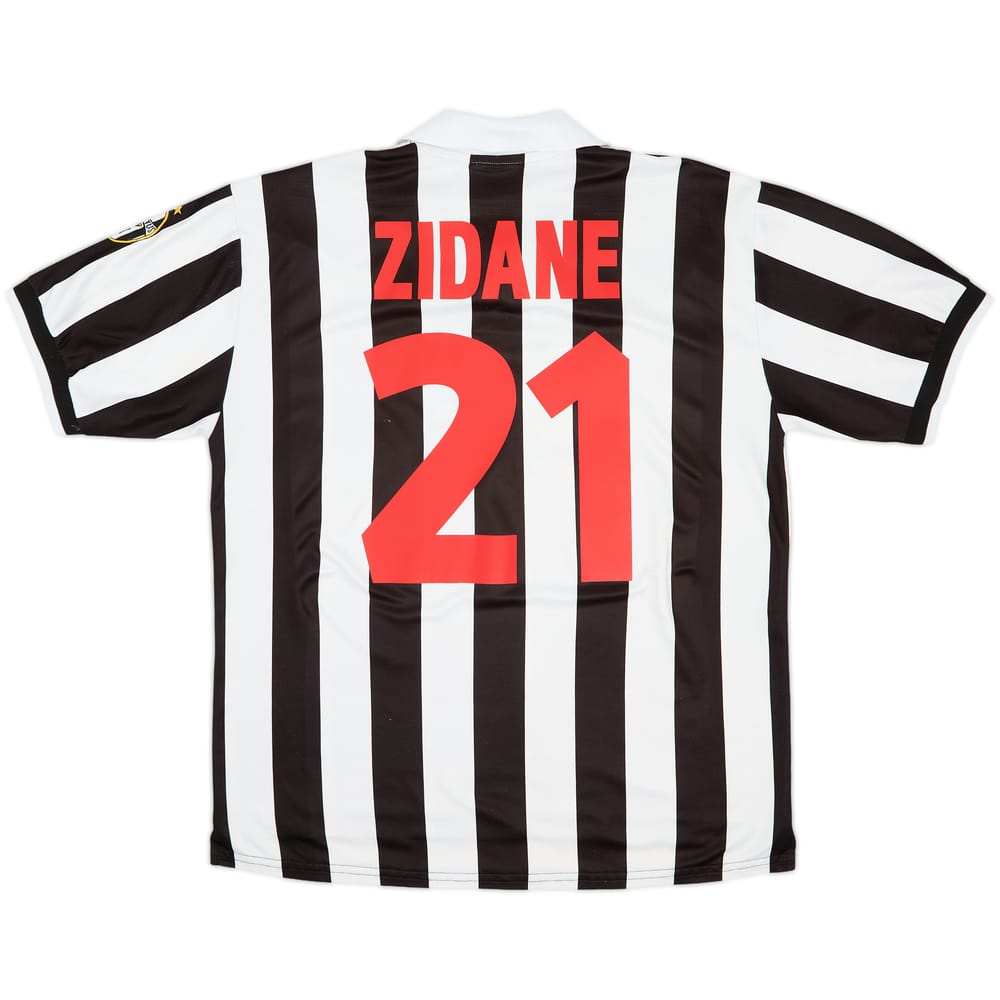 1998-99 Juventus Home Shirt Zidane #21 - 8/10 - (L)