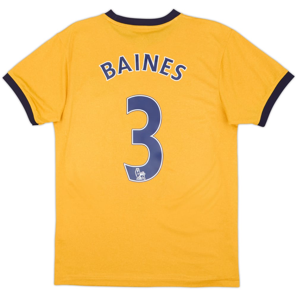 2011-12 Everton Away Shirt Baines #3 - 10/10 - (S)