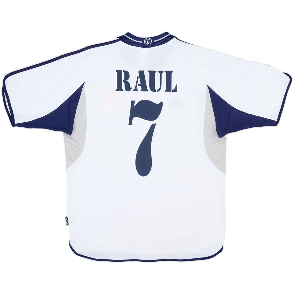 2000-01 Real Madrid Home Shirt Raul #7 - 7/10 - (M)