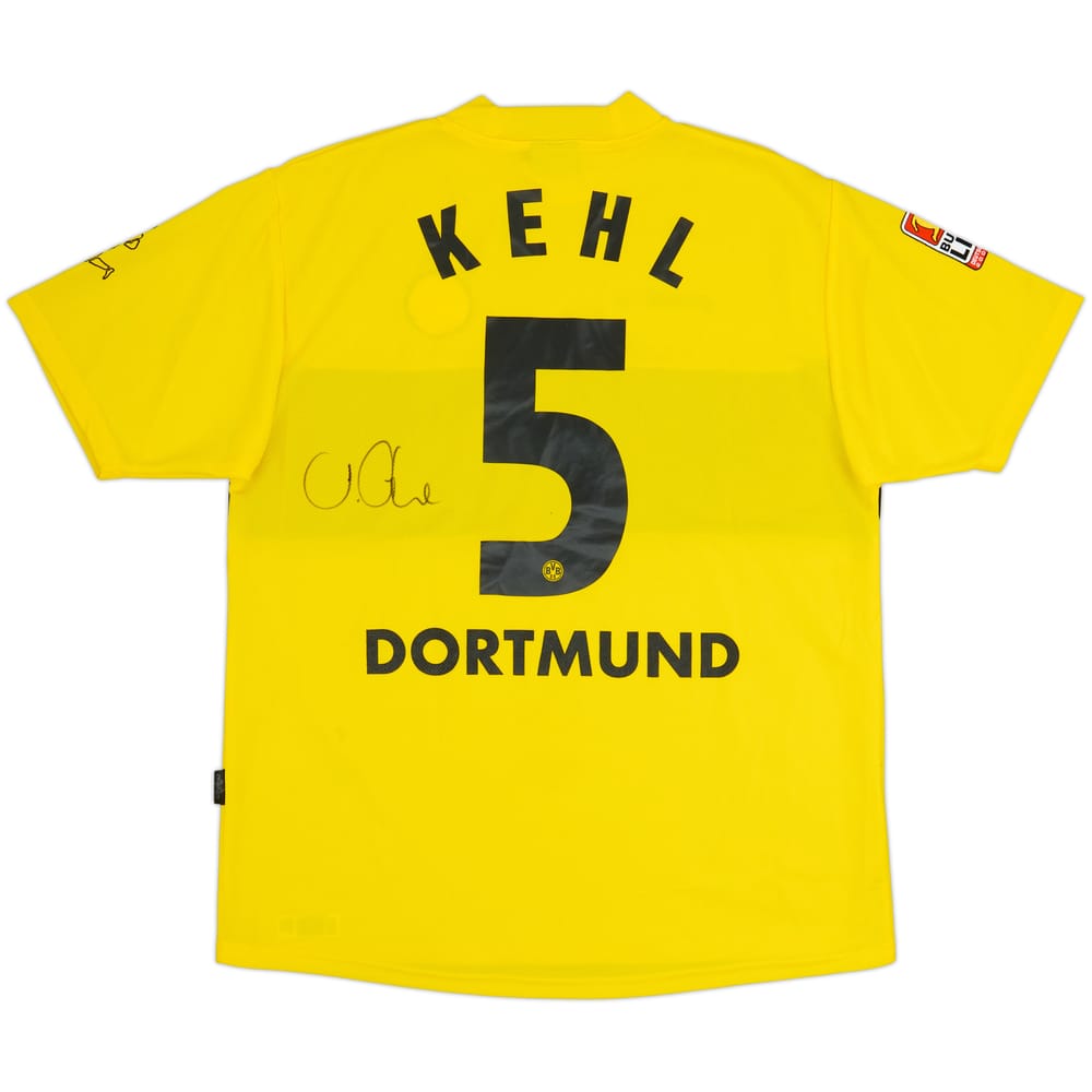 2002-03 Borussia Dortmund Signed Home Shirt Kehl #5 - 7/10 - (L)