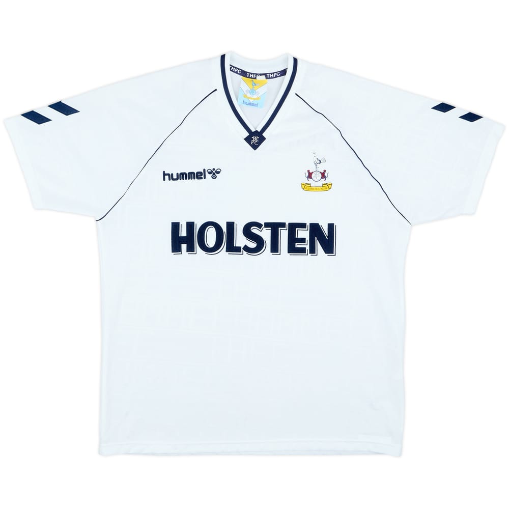 1989-91 Tottenham Home Shirt - 8/10 - (XL)