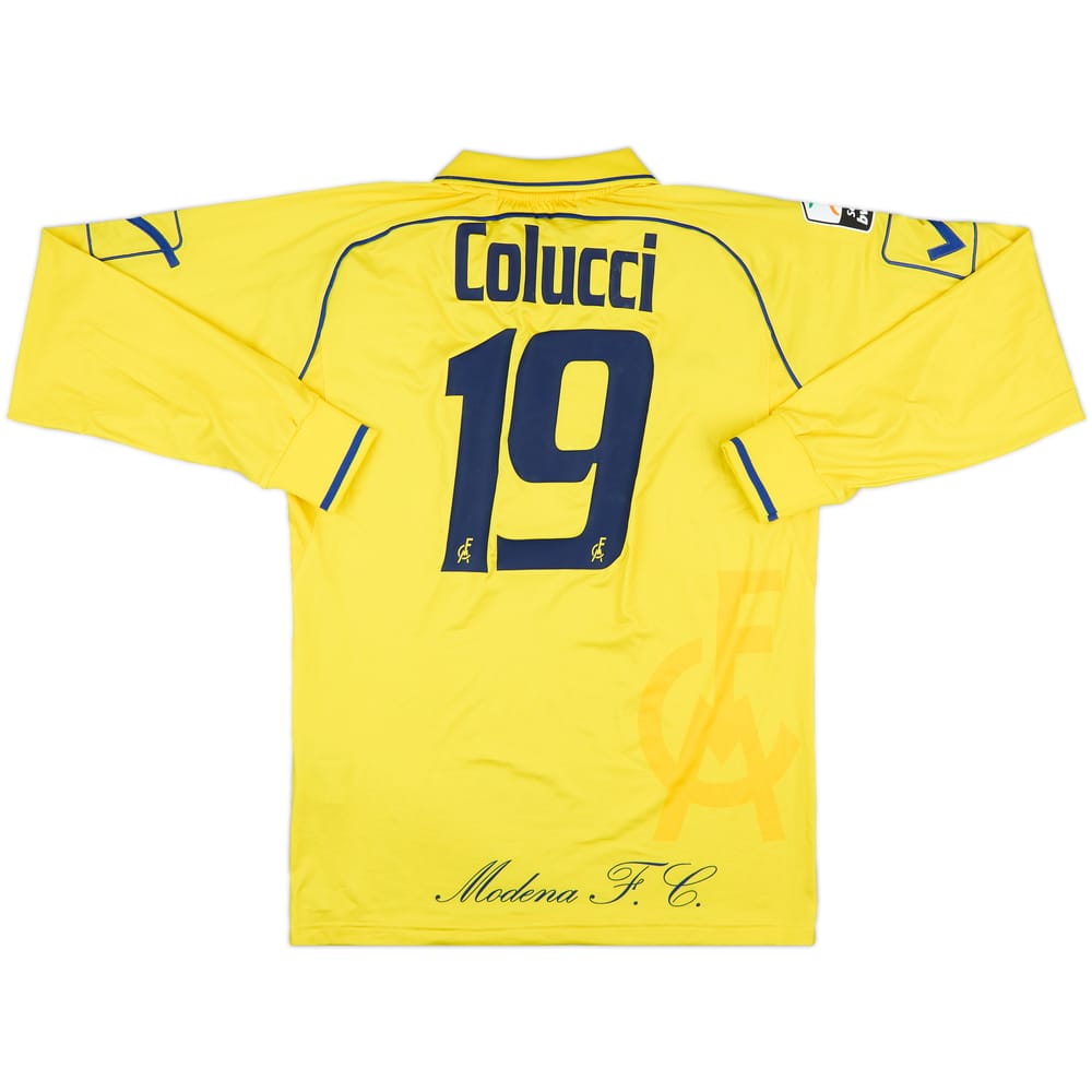 2010-11 Modena Match Issue Home L/S Shirt Colucci #19