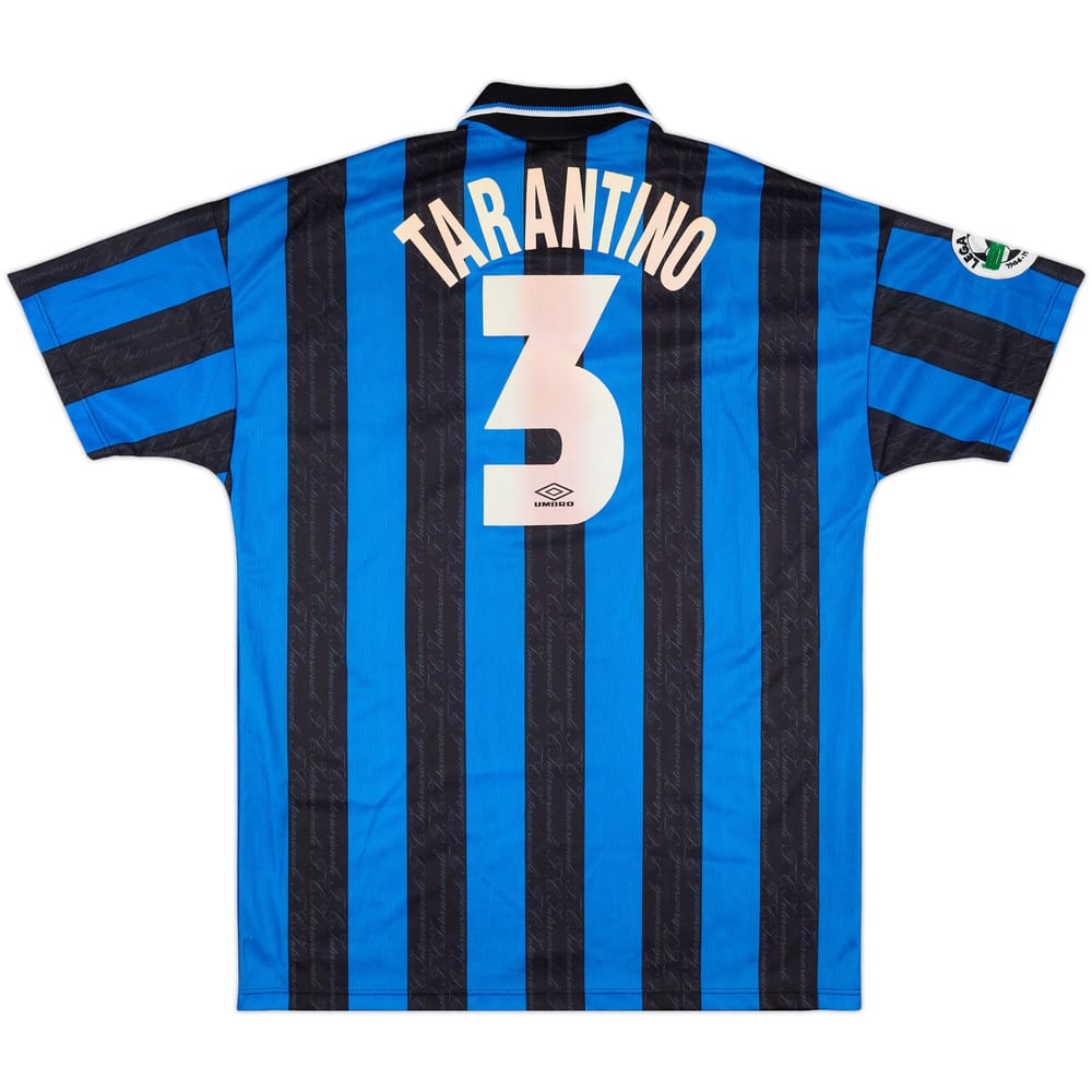 1997-98 Inter Milan Match Worn Coppa Italia Home Shirt Tarantino #3