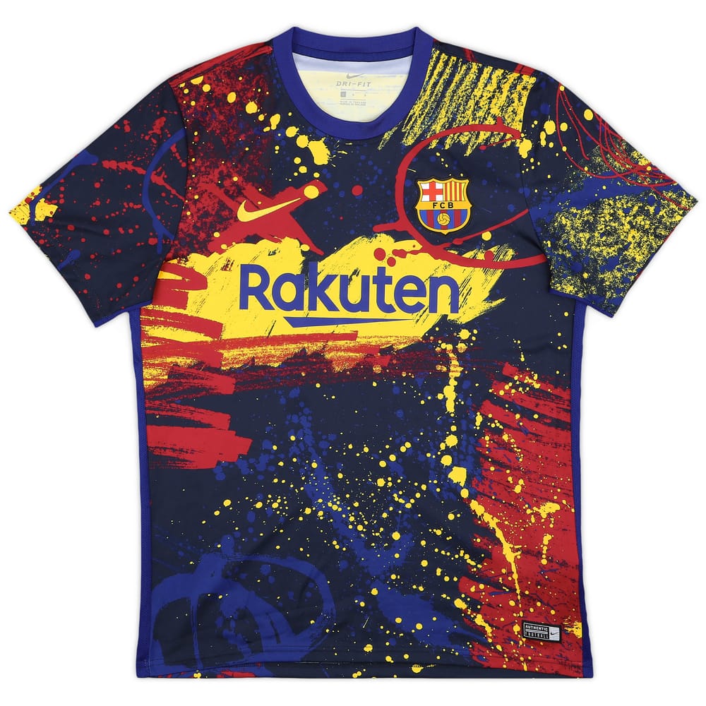 2020-21 Barcelona Nike Training Shirt - 9/10 - (L)