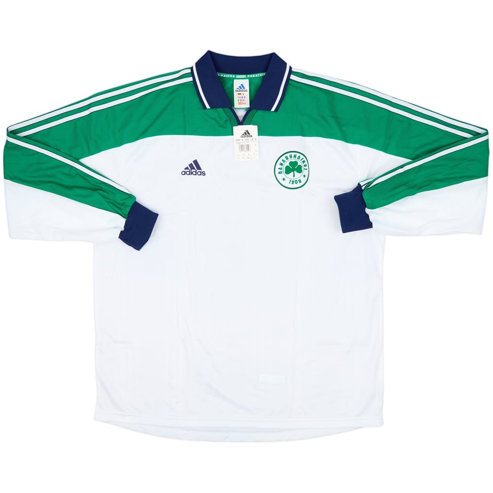 2000-01 Panathinaikos Player Issue Away L/S Shirt (XL)