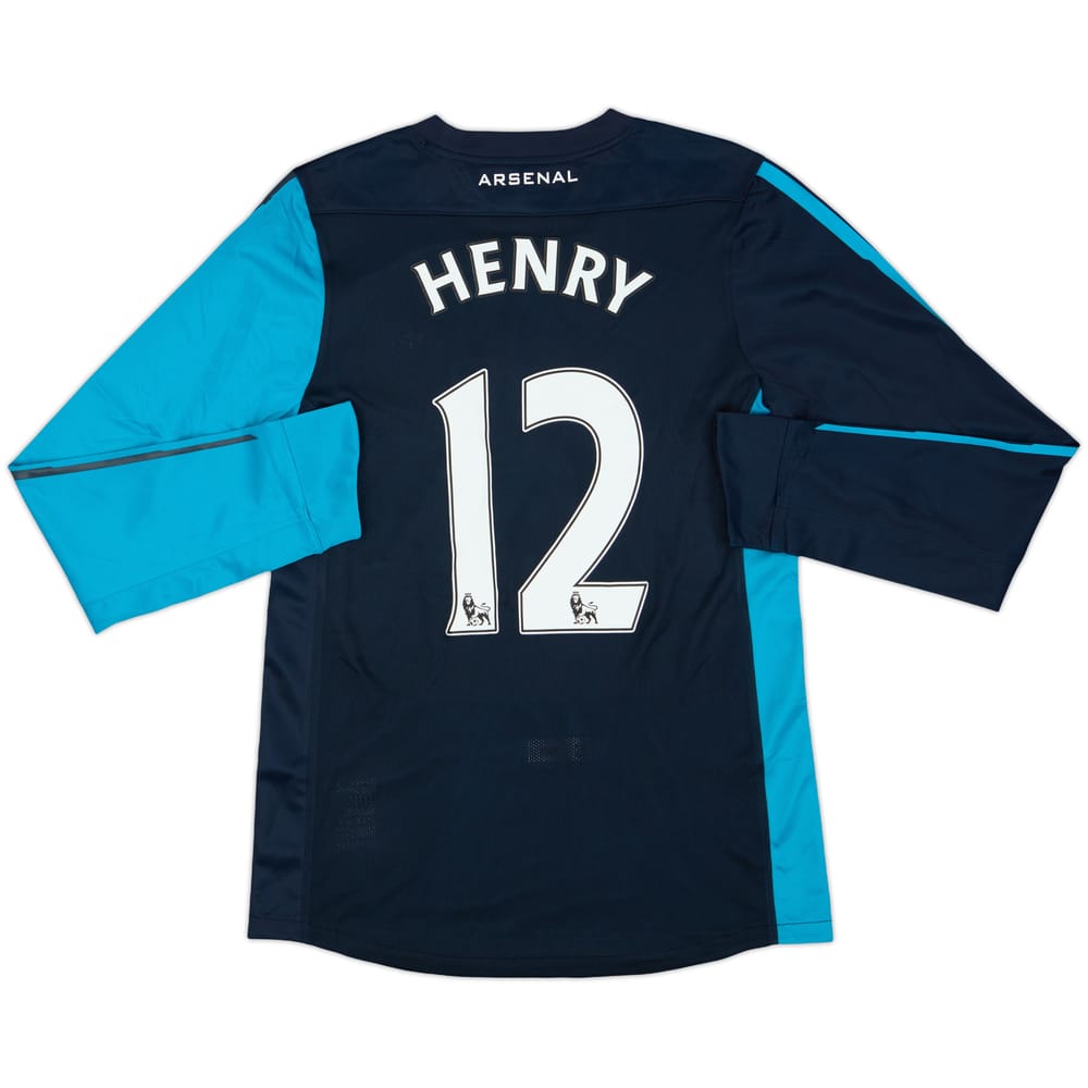 2011-12 Arsenal Player Issue Away L/S Shirt Henry #12 (M)