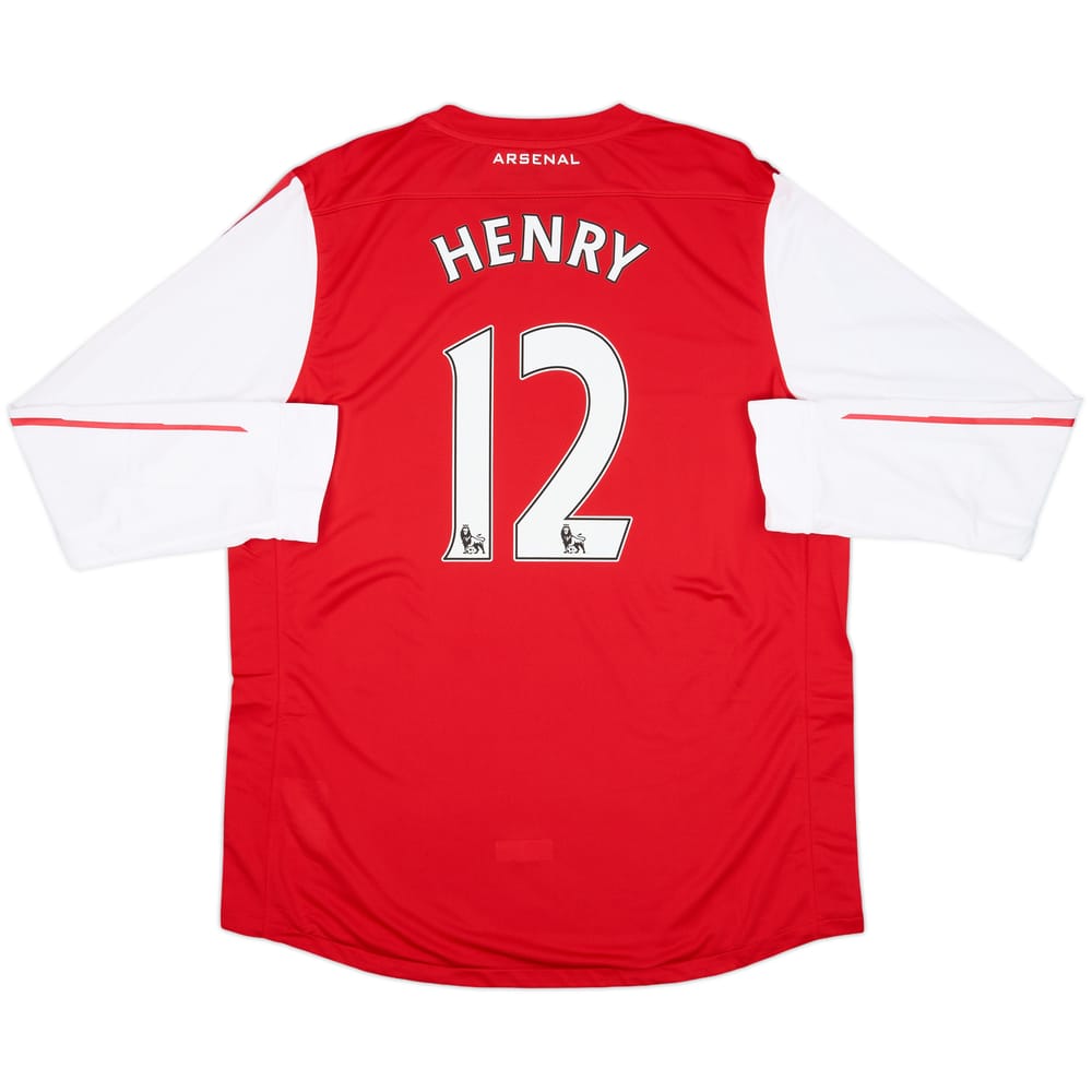 2011-12 Arsenal Player Issue Home L/S Shirt Henry #12 (XXL)