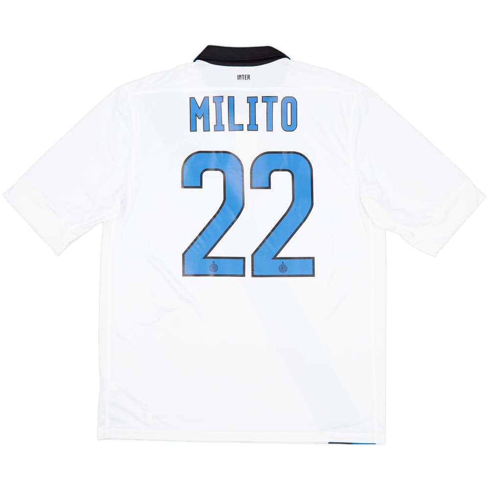 2011-12 Inter Milan Away Shirt Milito #22 (L)