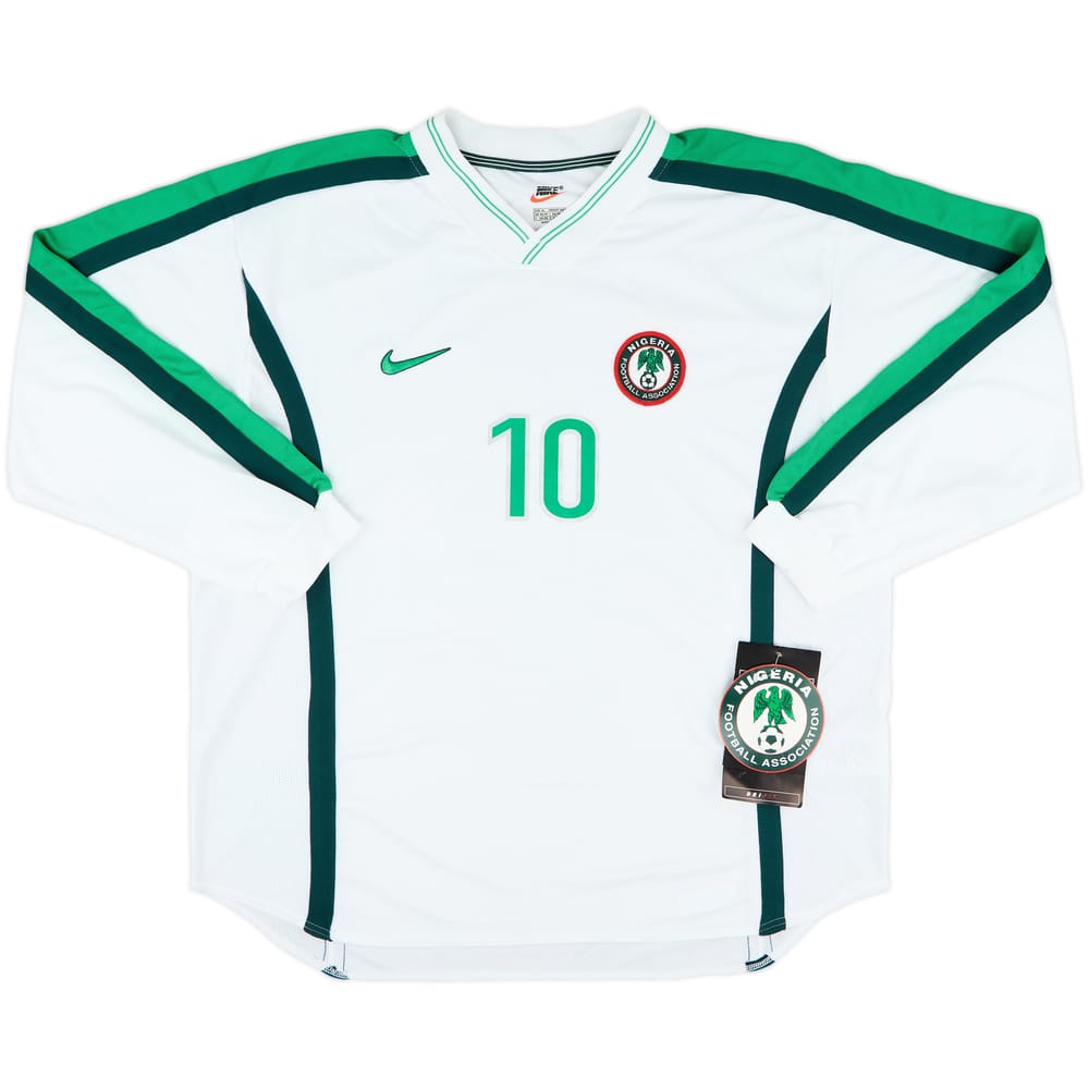 1998 Nigeria Player Issue Away L/S Shirt #10 (XL)