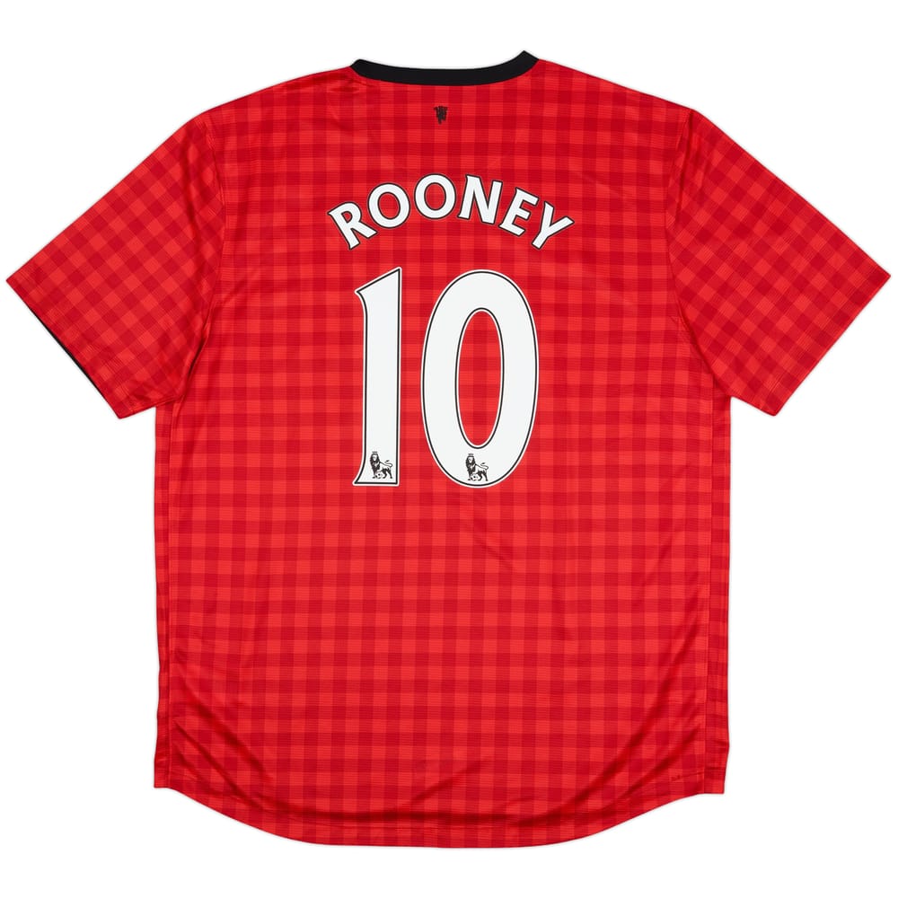 2012-13 Manchester United Home Shirt Rooney #10 (XL)
