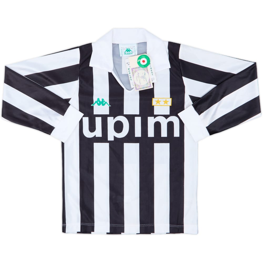 1991-92 Juventus Basic Home L/S Shirt (L.Boys)