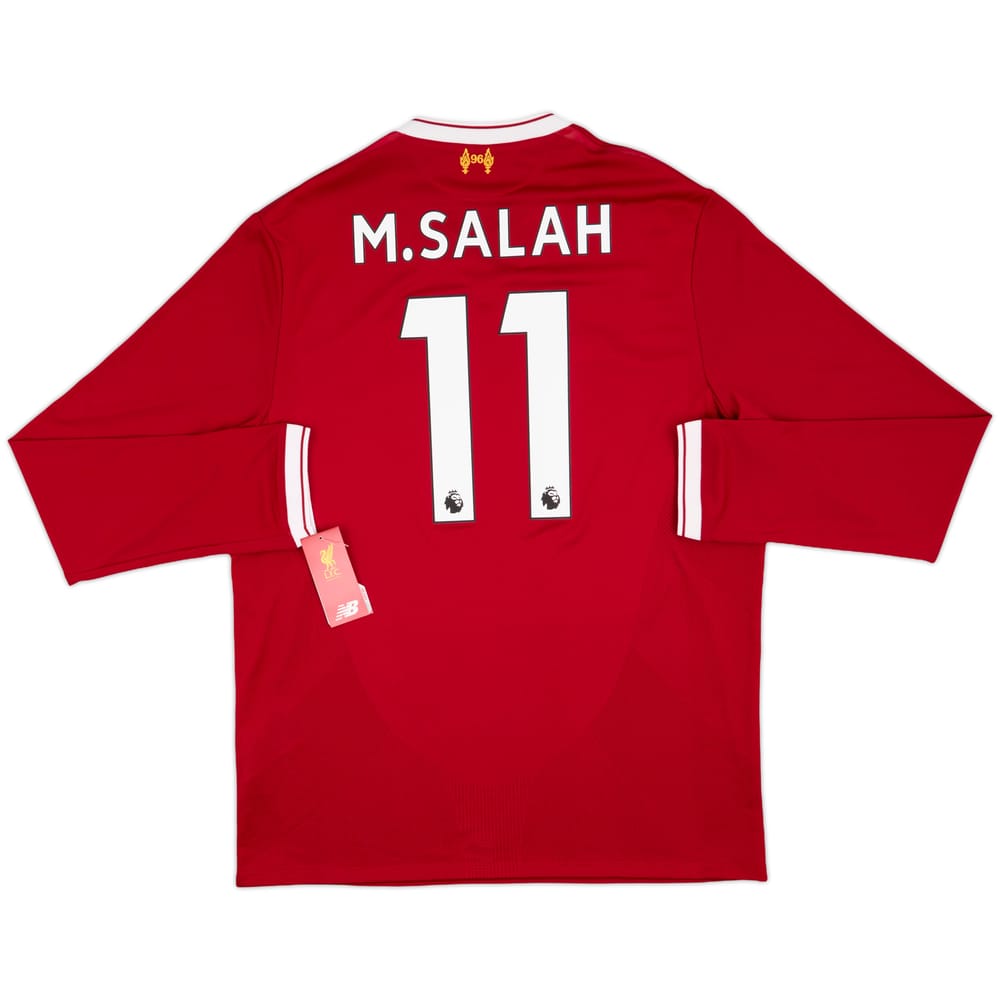 2017-18 Liverpool 125 Years Home L/S Shirt M.Salah #11 (L)