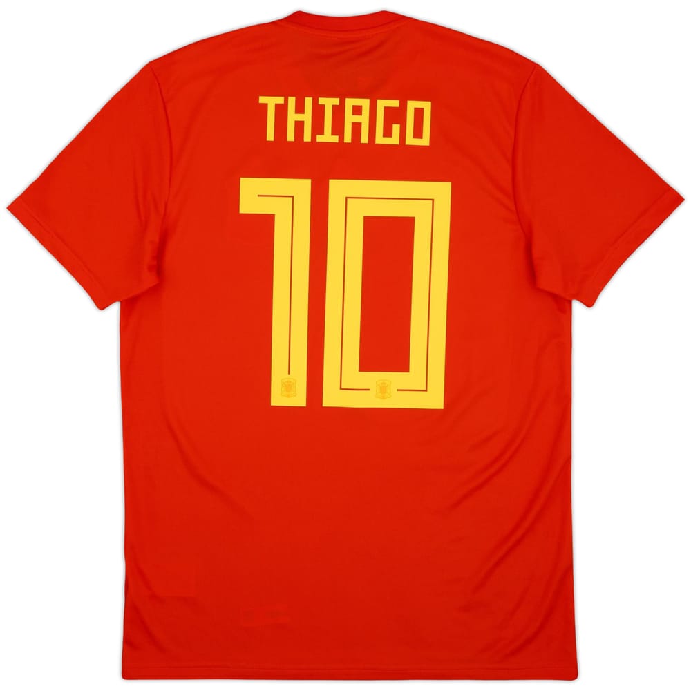 2018-19 Spain Home Shirt Thiago #10 (M)
