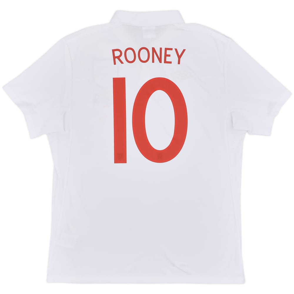 2010-11 England 'South Africa' Home Shirt Rooney #10 (L)