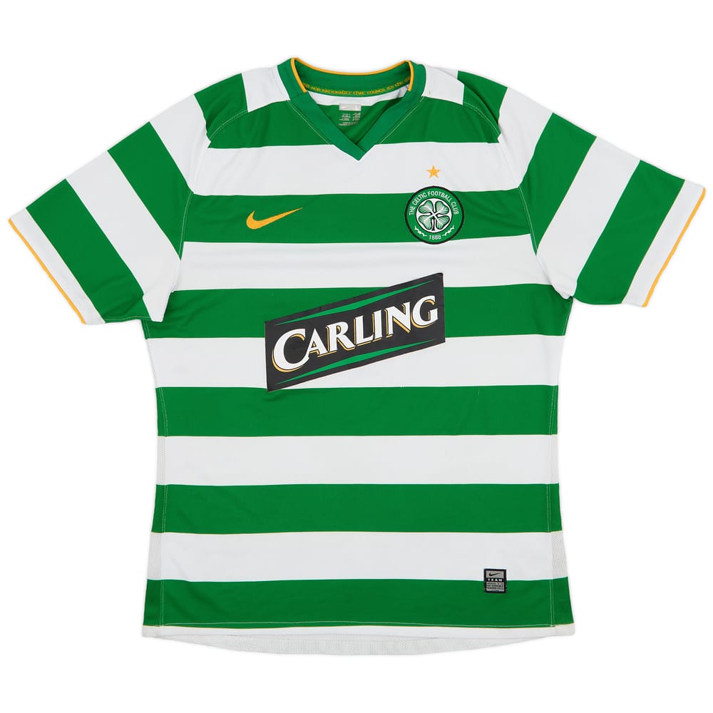 2008-10 Celtic Player Issue Home Shirt - 7/10 - (L)
