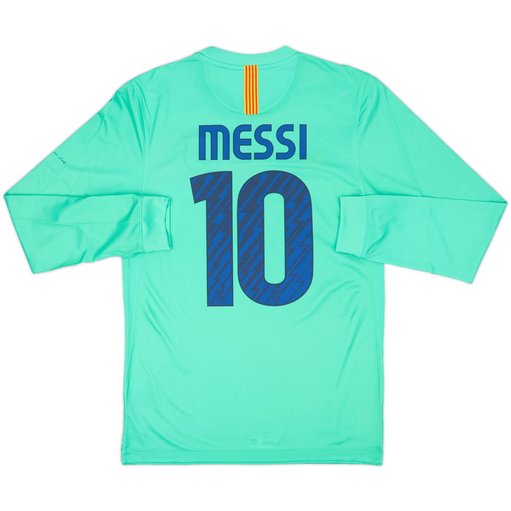 2010-11 Barcelona Authentic Away L/S Shirt Messi #10 (S)