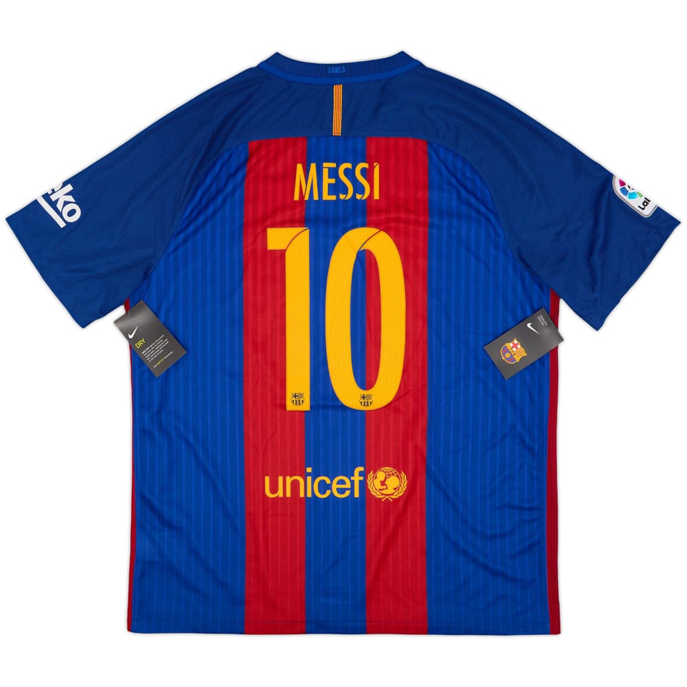 2016-17 Barcelona Home Shirt Messi #10 (XL)