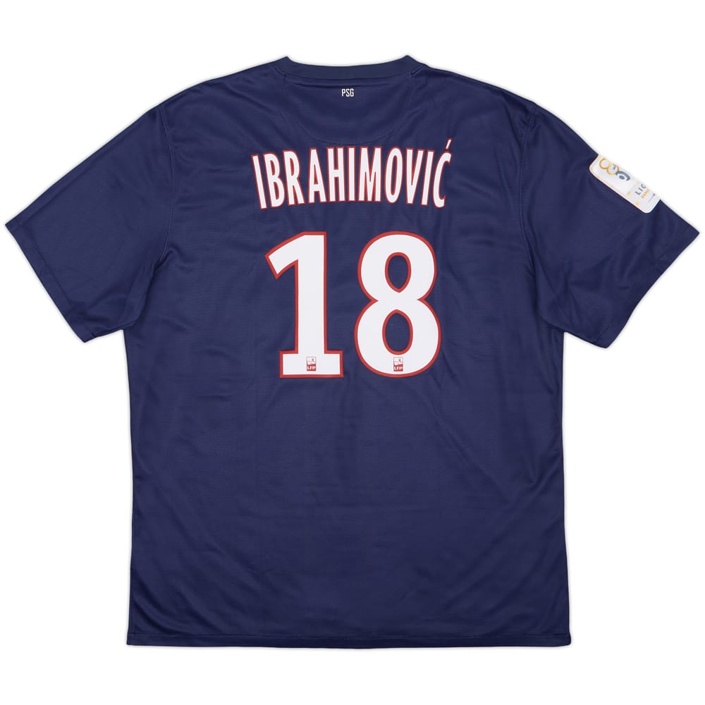 2012-13 Paris Saint-Germain Home Shirt Ibrahimovic #18 (XL)