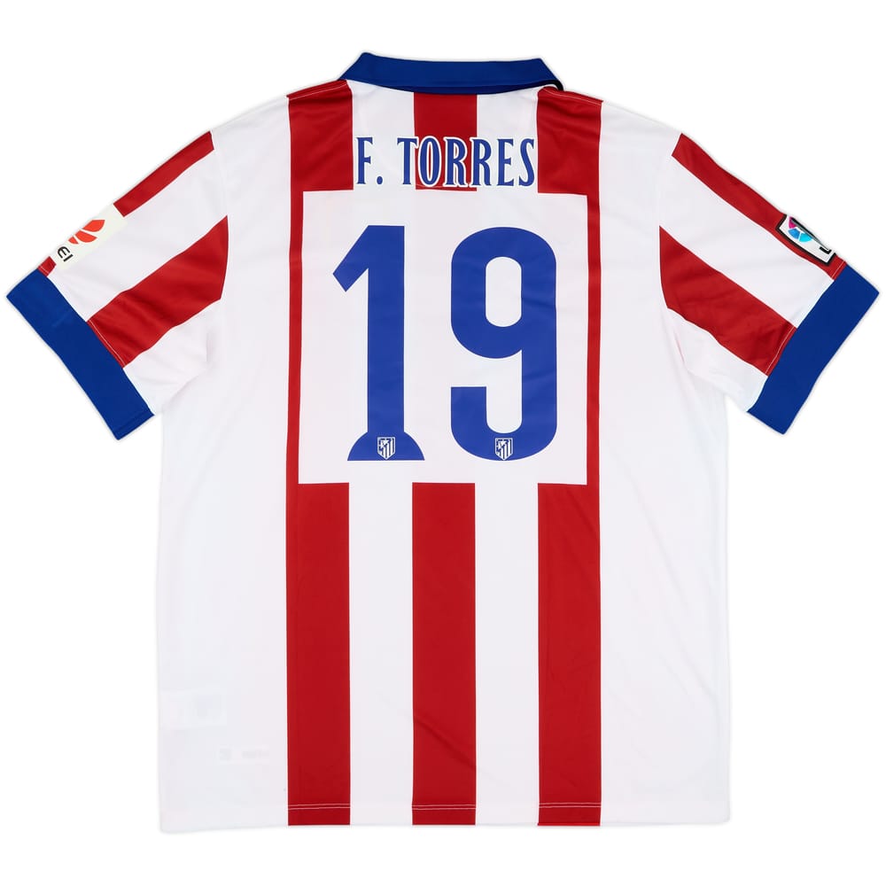 2014-15 Atletico Madrid Home Shirt F. Torres #19 (XL)